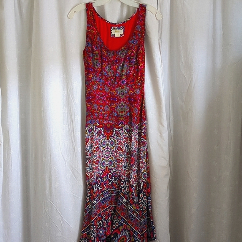 Anthropologie boho sleeveless dress